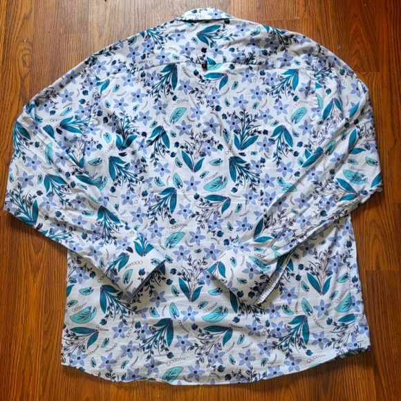 London 7 Downie St.Couture Button-Down Shirt Men’s Size Large Made in Turkey B28 - Picture 9 of 11